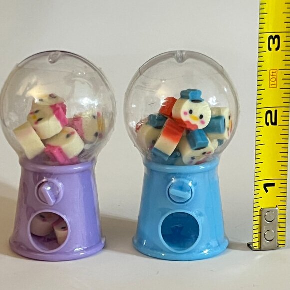 Lot of 6 Disney Mini Erasers Gumball Machines from Hong Kong Disneyland - Picture 2 of 7